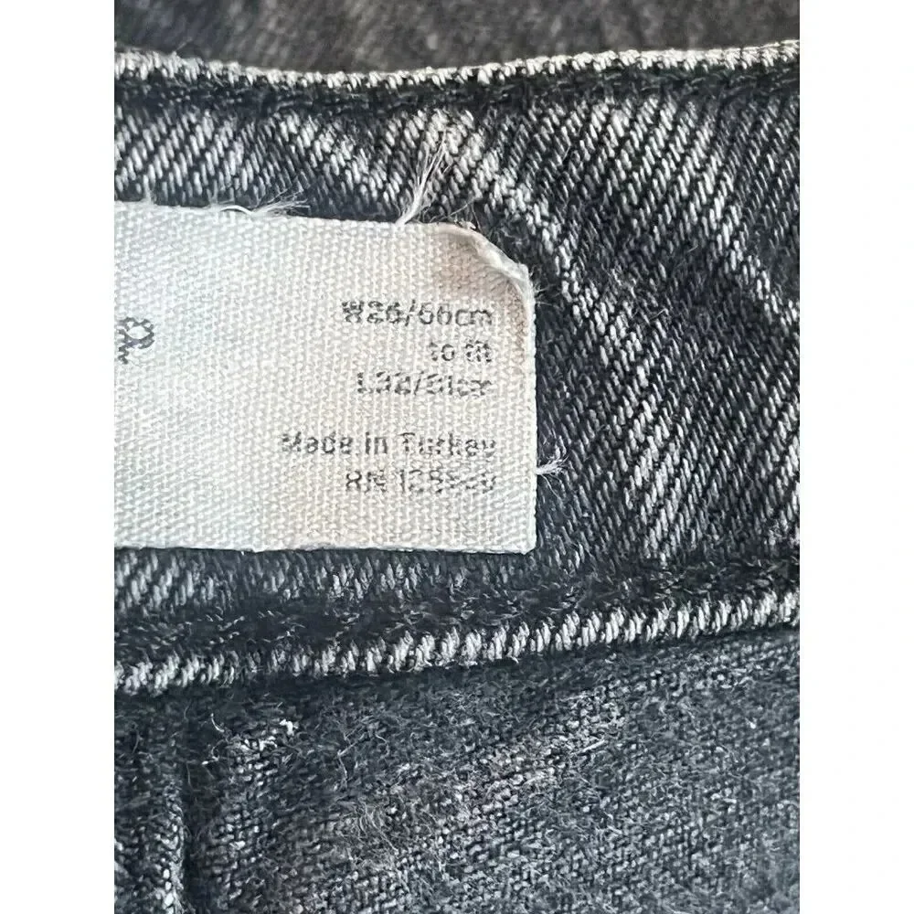 Topshop Straight Leg Black Jeans Size 26
